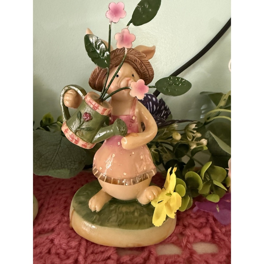 K's Collection Bunny Figurine , Spring , Fairy Garden  , Floral , Easter